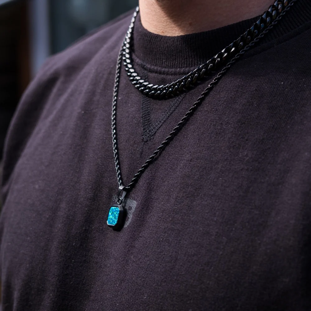Black Thick Cuban Chain (8MM) - Image 4