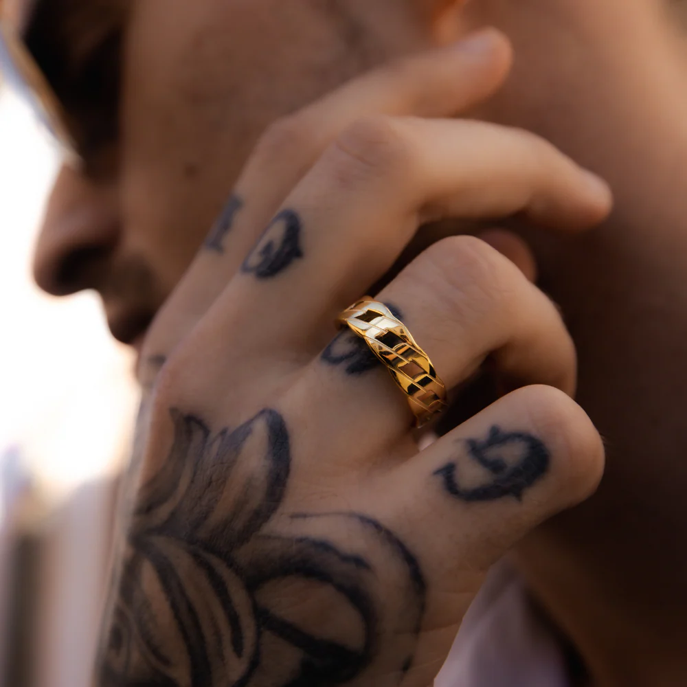 Cuban Ring - Gold - Image 5