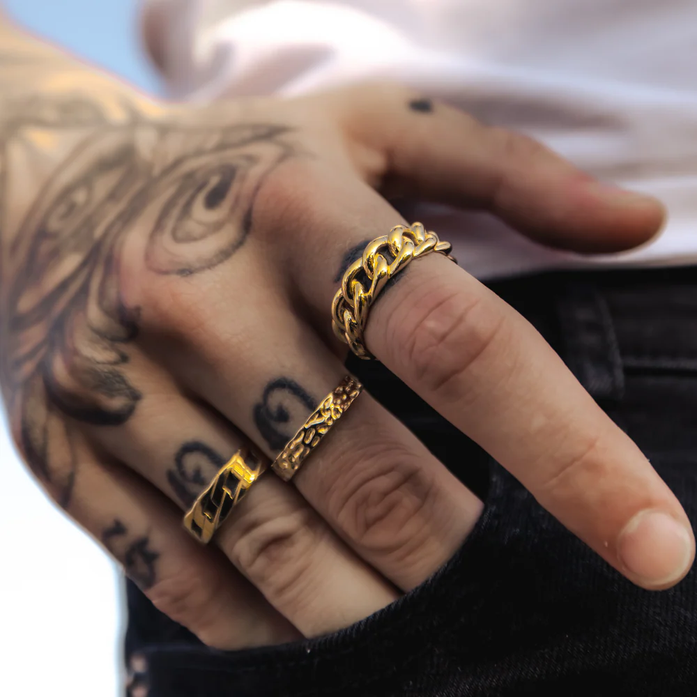 Cuban Ring - Gold - Image 6