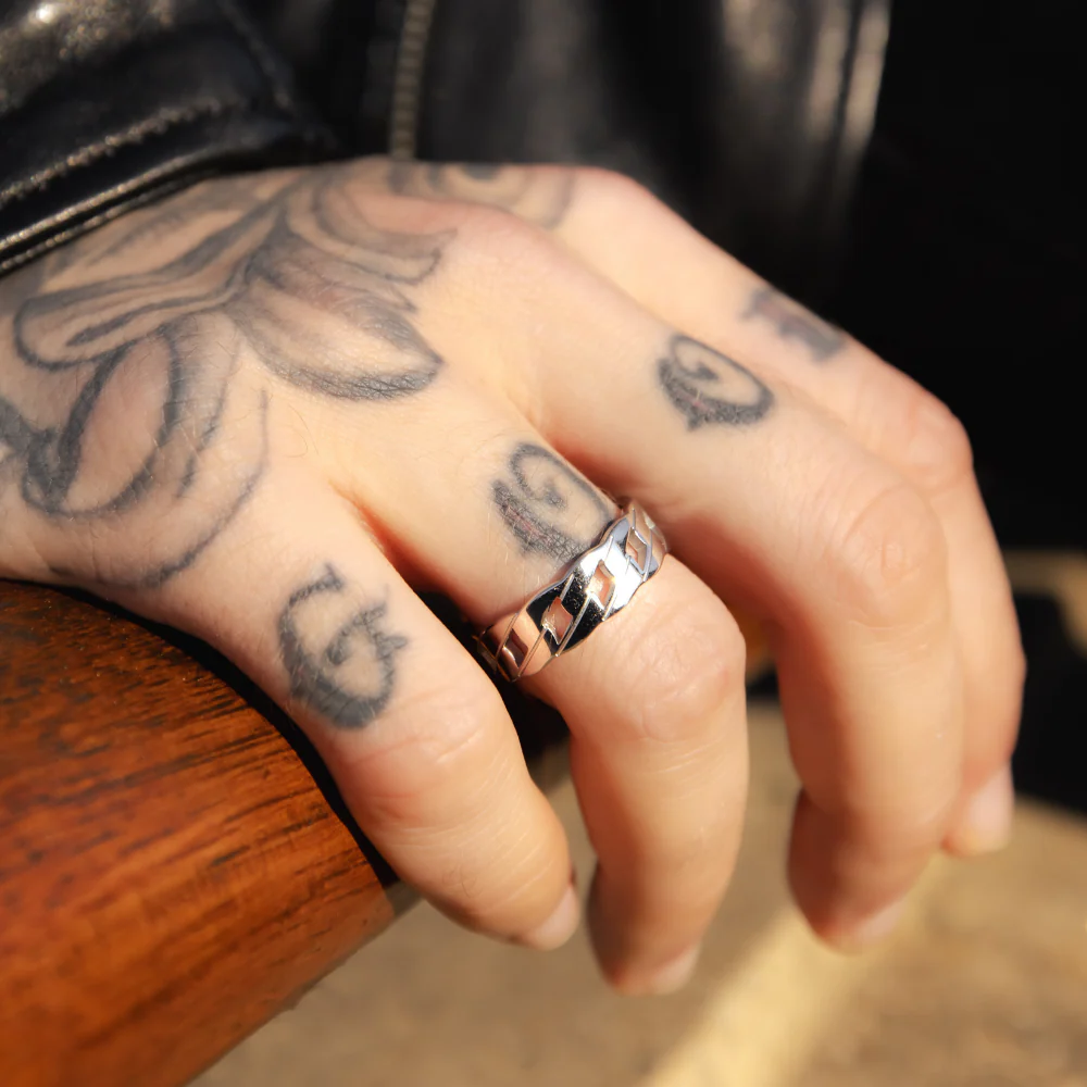 Cuban Ring - Silver - Image 6