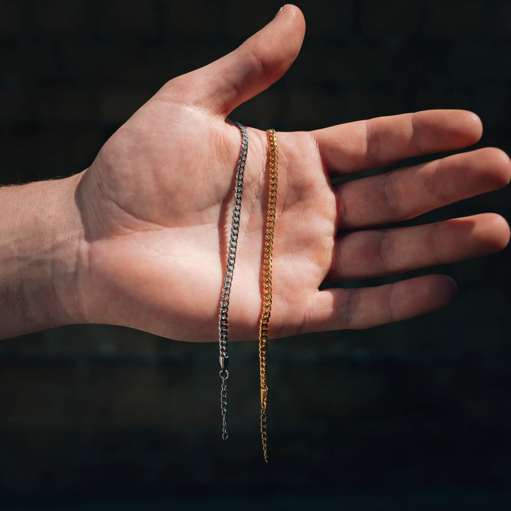 Gold Cuban Bracelet (3MM) - Image 6