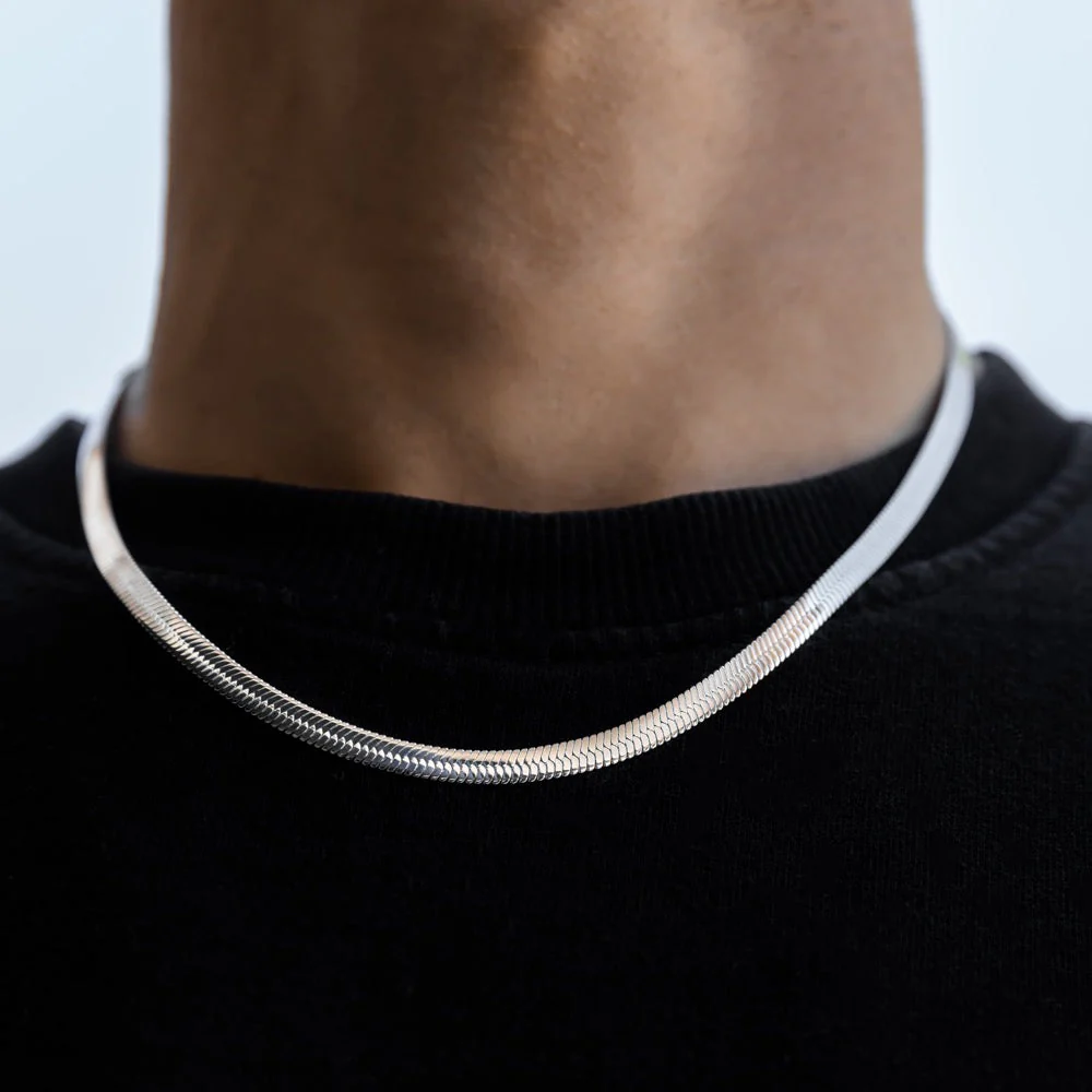 Gold Flat Snake Chain (5MM) - Image 4