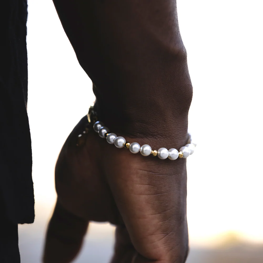 Gold Pearl Bracelet - Image 4