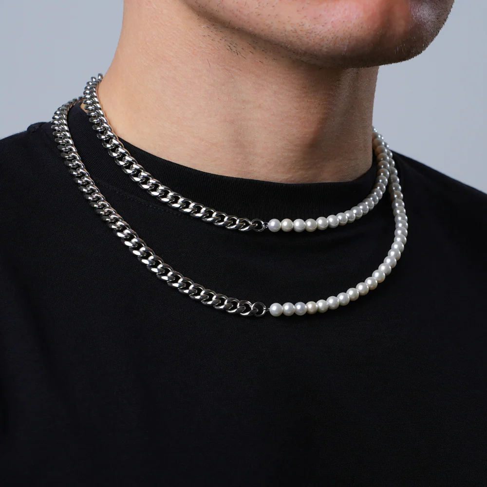 Pearl & Cuban - Silver - Image 4