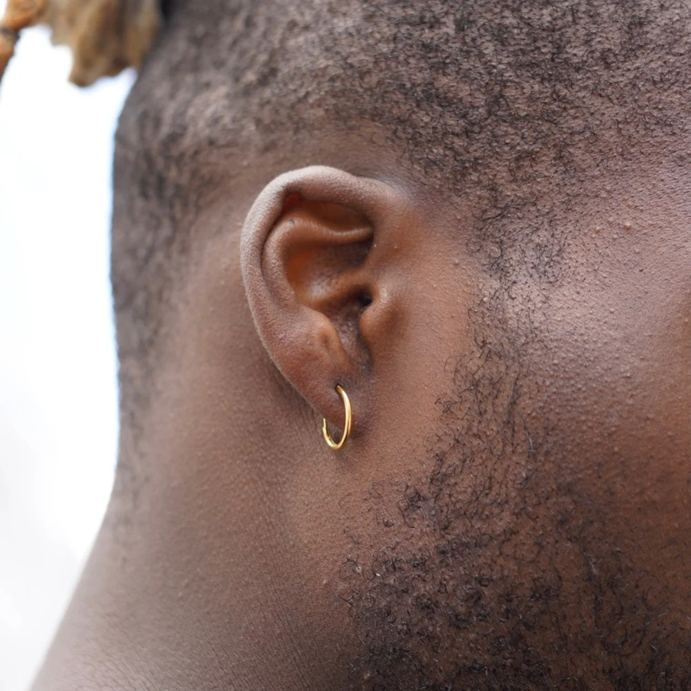 Thin Hoop – Large (Gold) - Image 3
