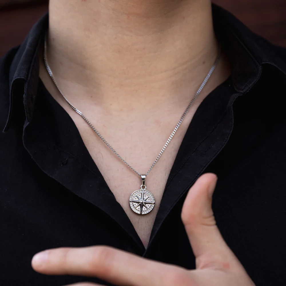 Mini Compass - Silver - Image 5