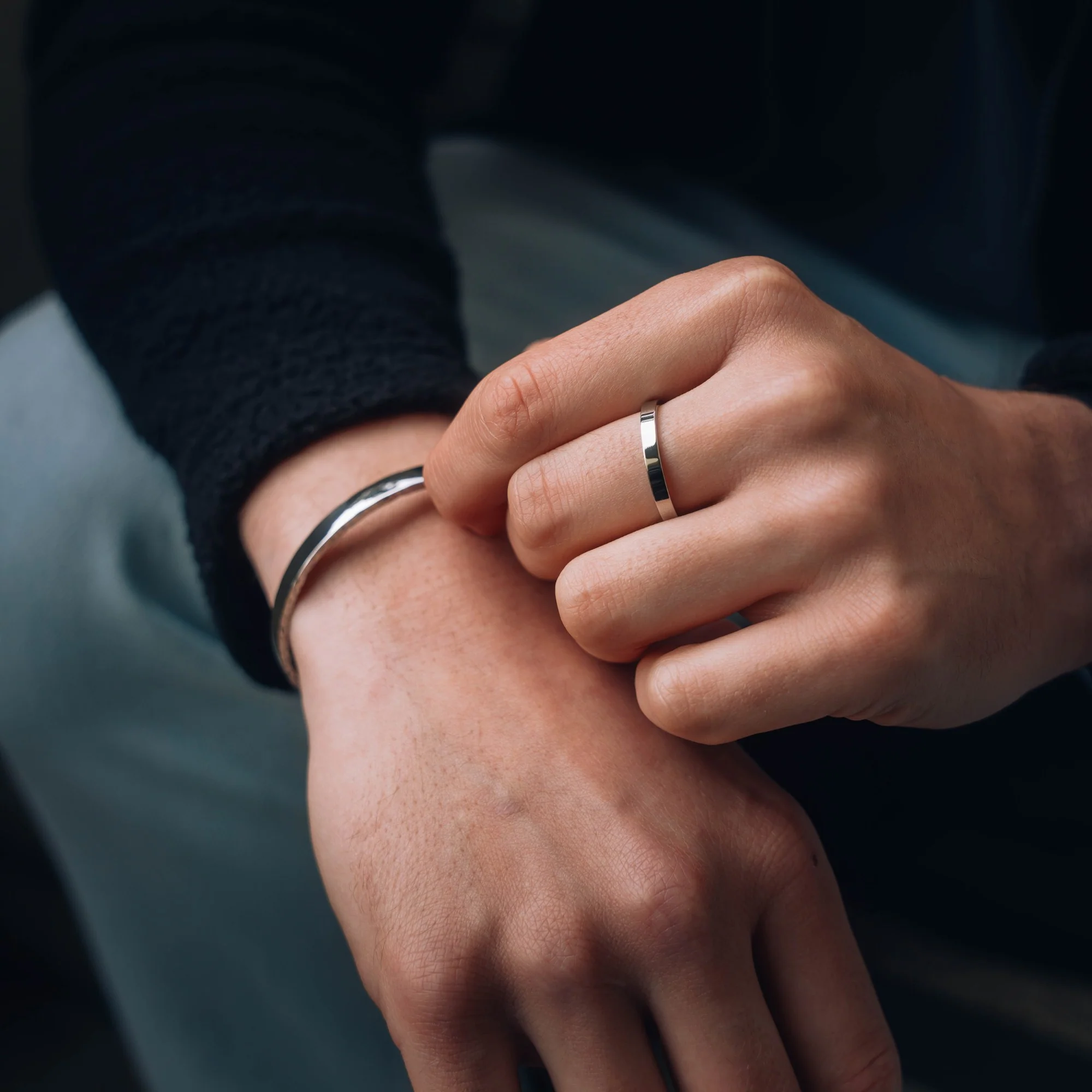 Minimal Band Ring - Silver - Image 4