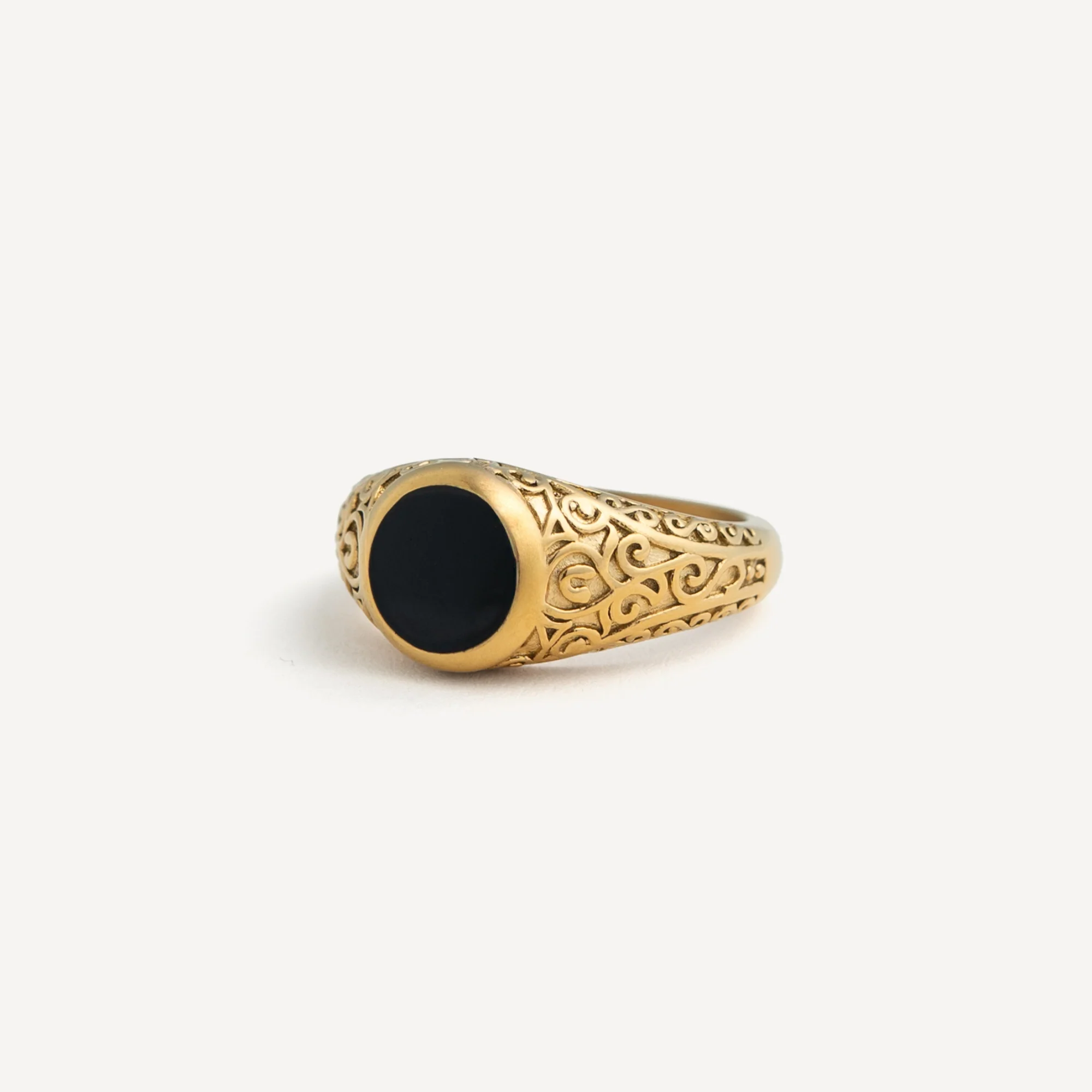 Signet Noir Ring - Silver - Image 6