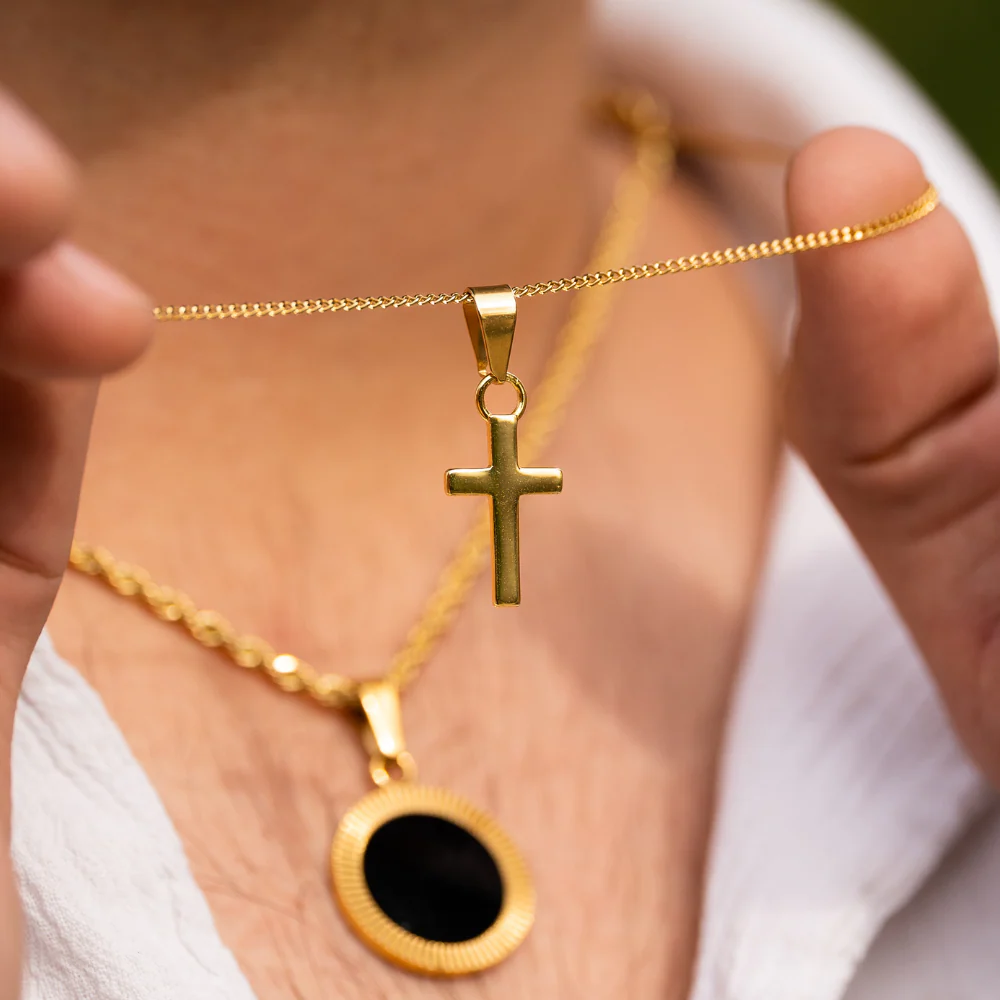 Mini Cross (Thin Chain) - 925 Silver - Image 6
