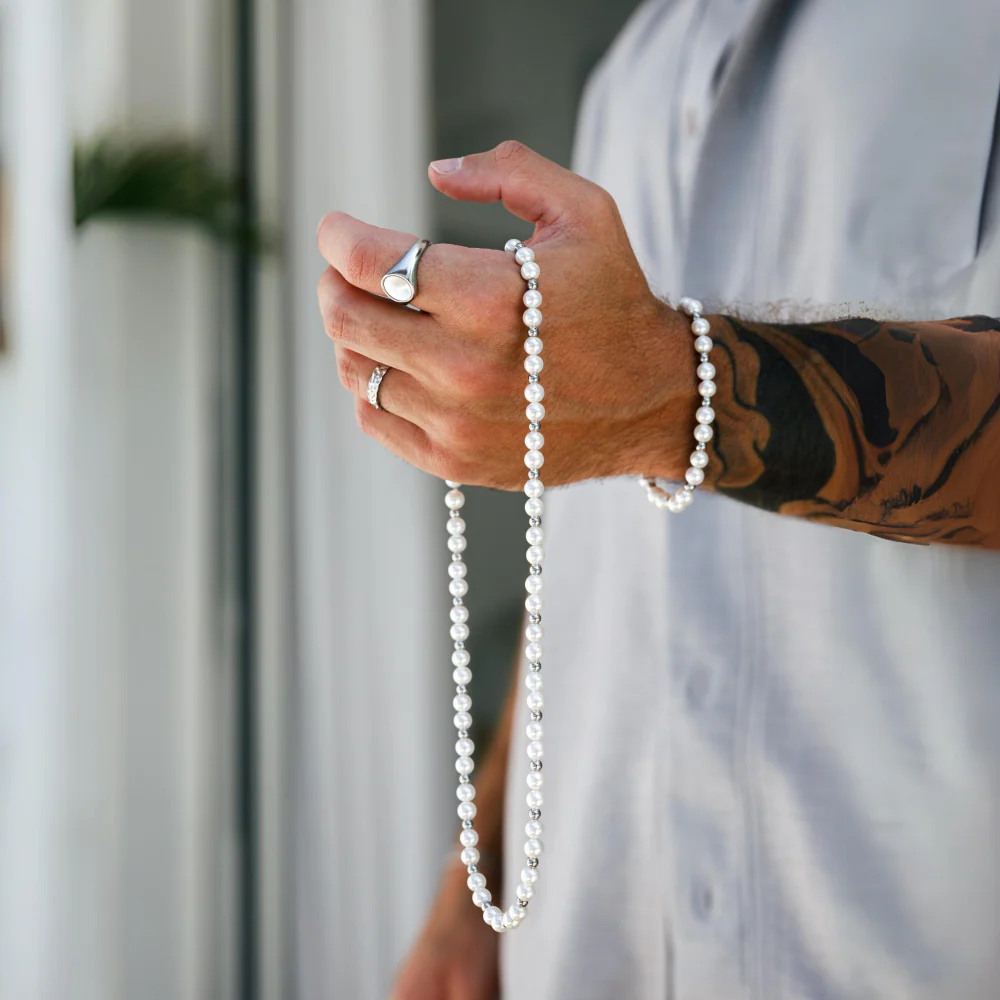 Silver Pearl Chain (6MM) - Image 3