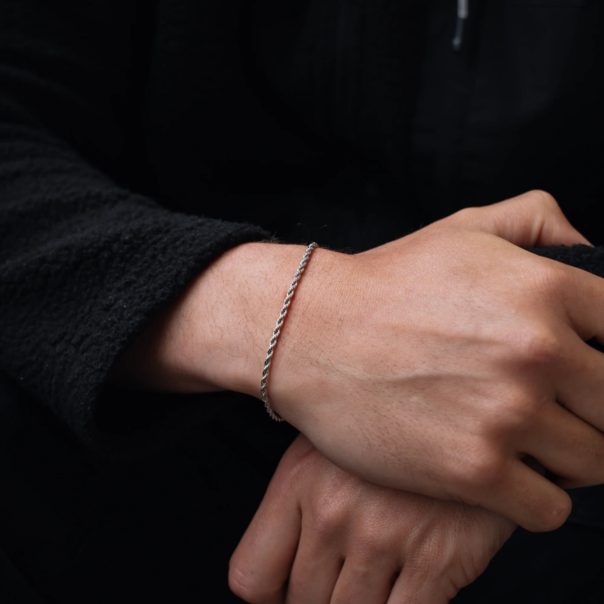 Silver Rope Bracelet (2.5MM) - Image 5