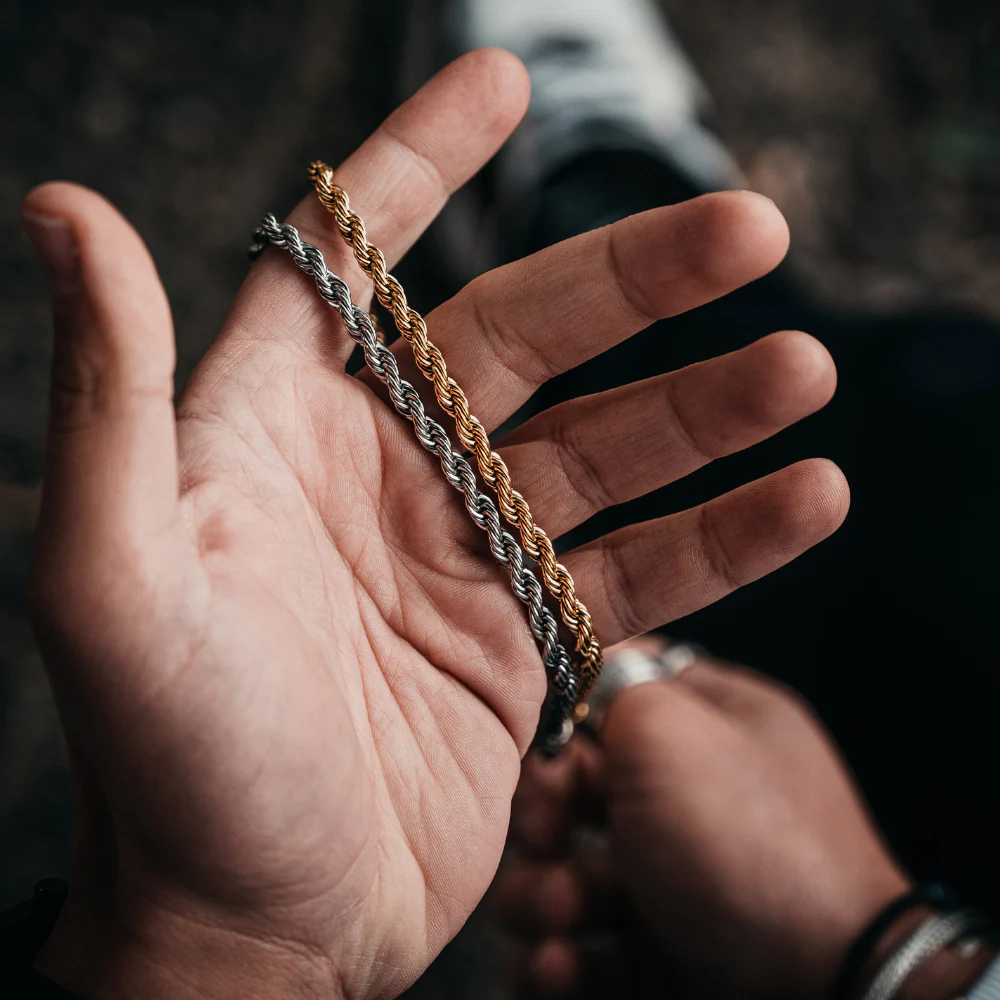 Silver Rope Bracelet (5MM) - Image 7