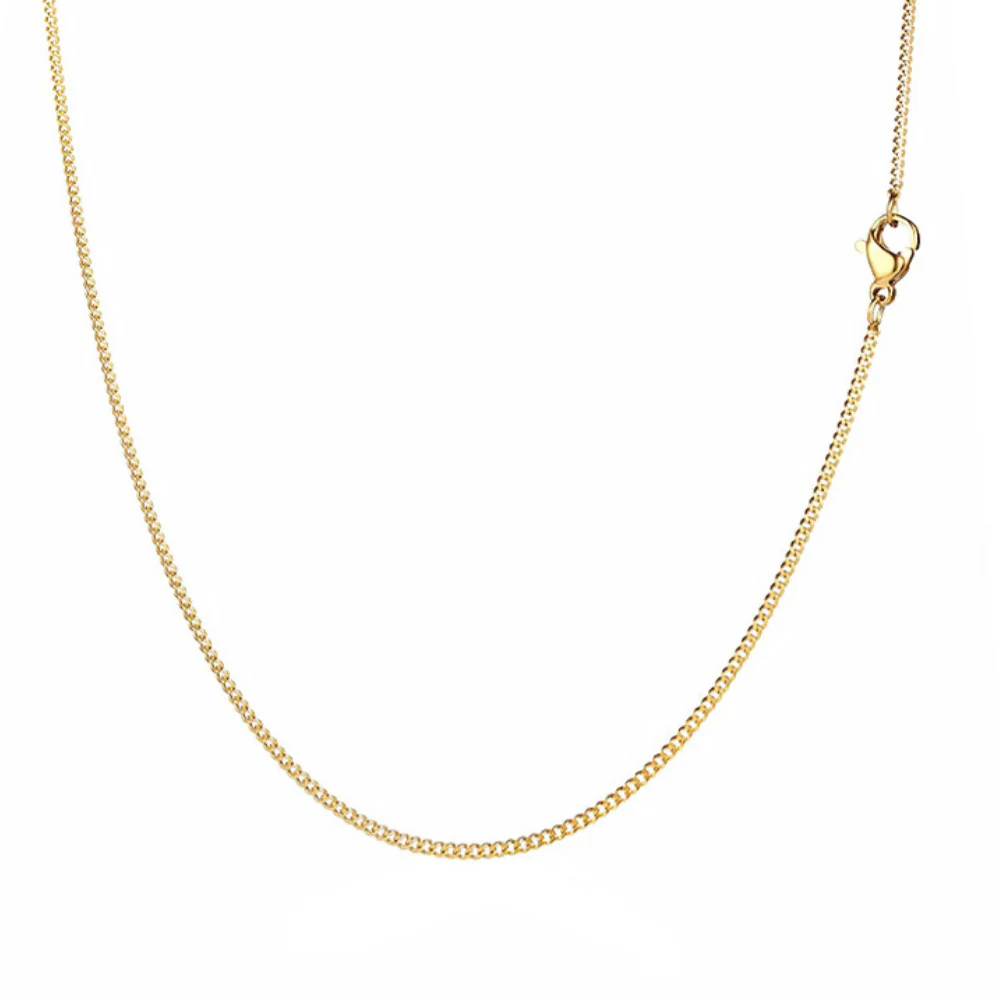 Silver Thin Cuban Chain (1.5MM) - Image 4