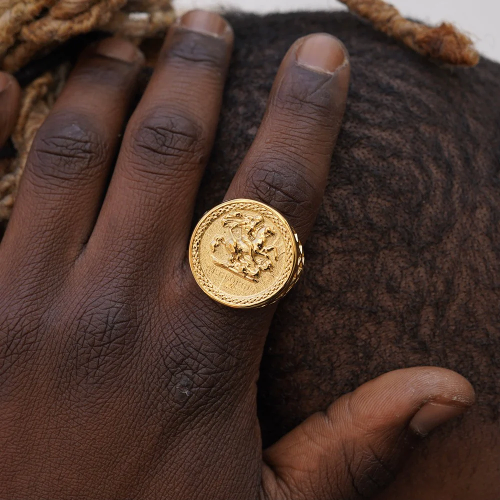 St George Sovereign Ring - Gold - Image 4