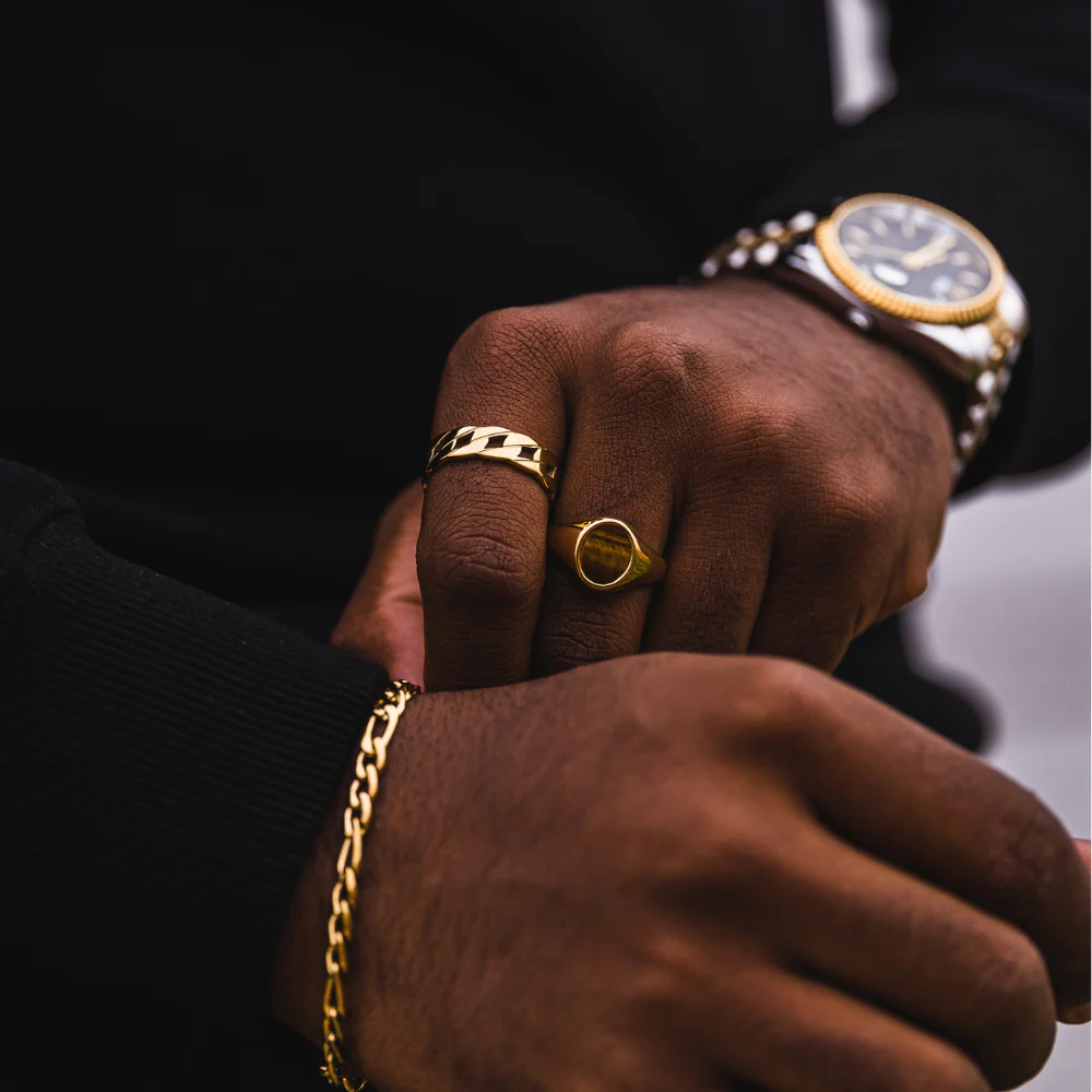 Tigers Eye Signet Ring - Silver - Image 5